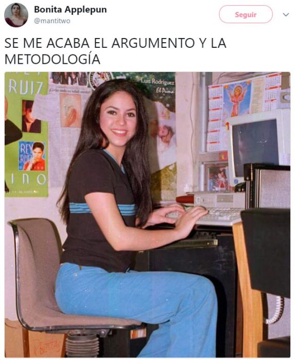 Meme de shakira noventera