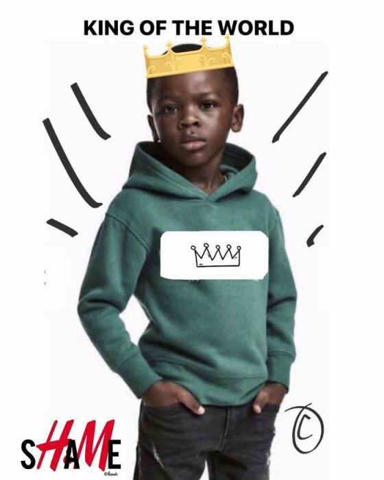 Dibujos reinterpretando campaña de H&M campaña