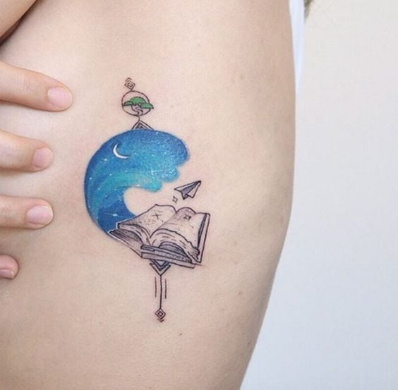 tatuaje para amantes de los libros