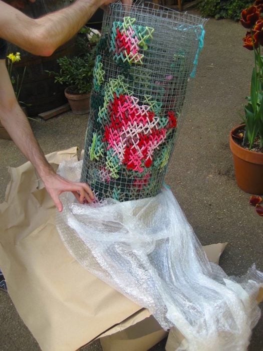 tejiendo flores 
