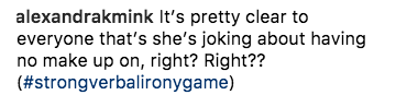 Comentarios en Instagram sobre la foto de Blake Lively 