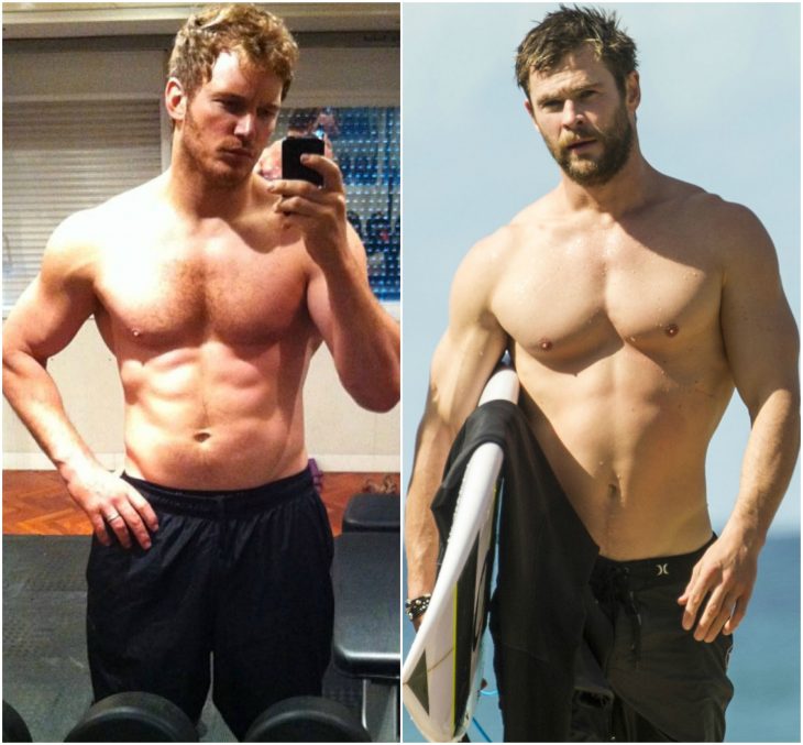 Chris Pratt y Hemsworth