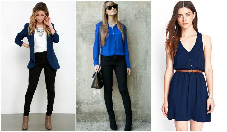 outfits en color azul 