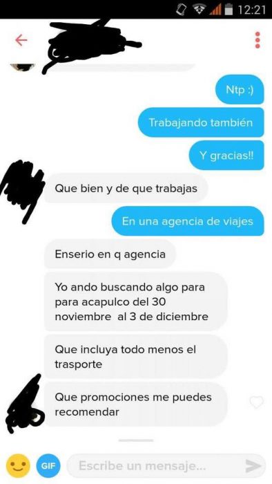 Conversaciones en Tinder que no terminaron nada bien 