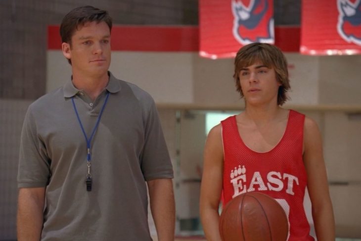 Troy y su papa en la película high school musical 