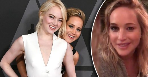 Jennifer Lawrence no fue a los Golden Globes, así que Emma Stone fue a su casa