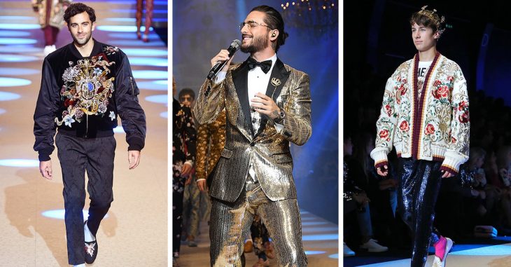 Guapos latinos conquistan la pasarela de Dolce & Gabbana en Milan