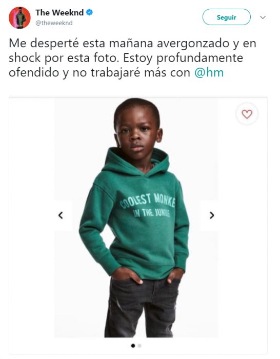 H&M realiza una campaña racista. Así reaccionaron las celebridades