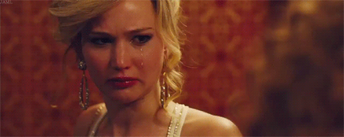 Jennifer Lawrence llorando 