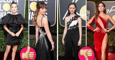 Vestido de Dakota Johnson roba miradas en los Globos de Oro; aquí lo mejor y peor de la noche