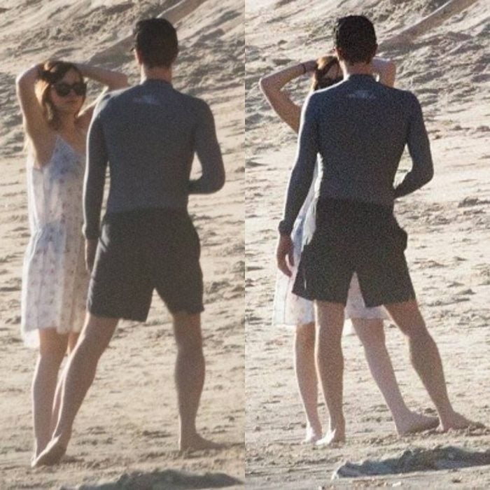 pareja de novios en la playa