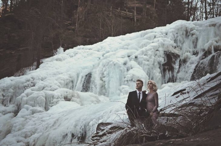 pareja en el hielo 