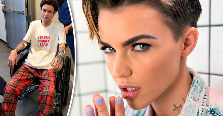 Ruby Rose publicó una imagen en silla de ruedas y sus fanáticos se alarmaron