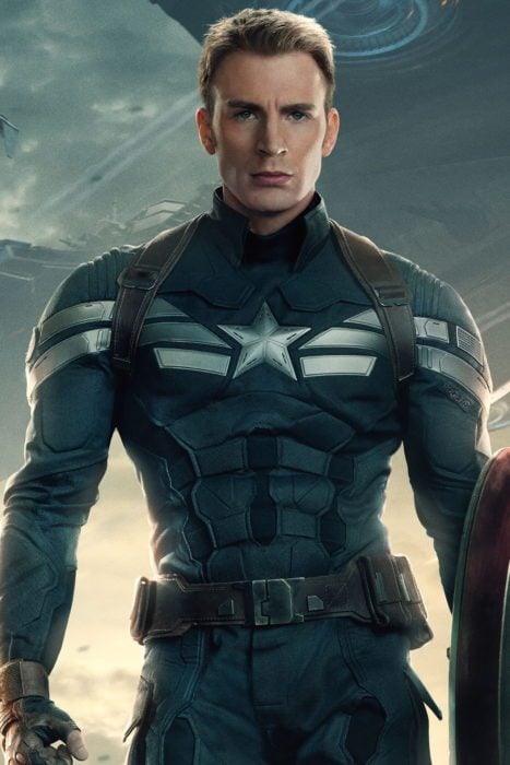 Chris Evans como el capitan america 