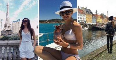 Ella vive austero para viajar como millonaria; ha recorrido 19 países hospedada en hoteles 5 estrellas