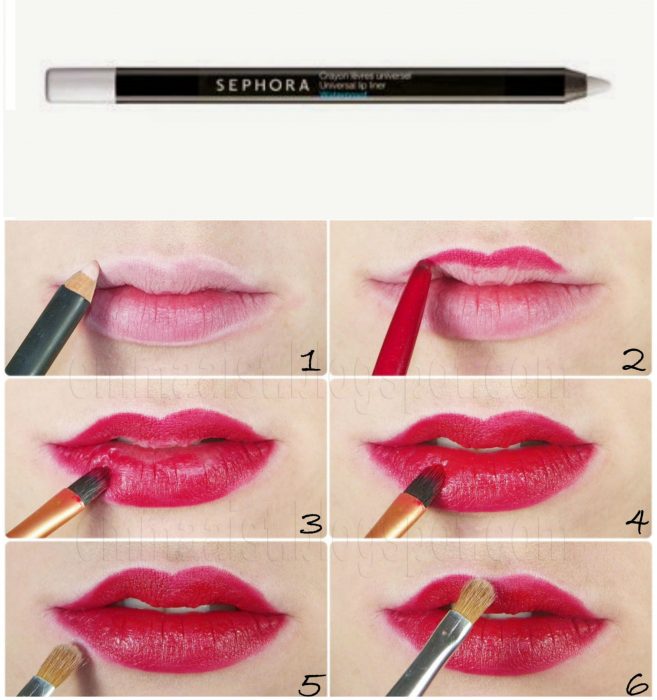 delineador trasparente de labios