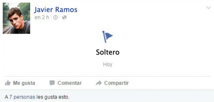 esta soltero en facebook