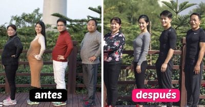 Pasaron de los malos hábitos alimenticios a volverse familia ‘fitness’; esto hizo 6 meses de disciplina