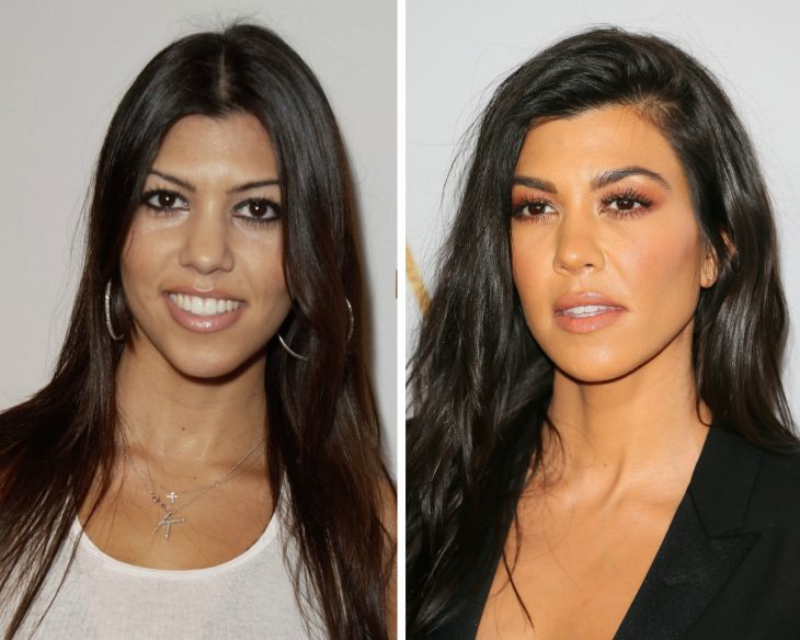 kourtney kardashian antes y despues 