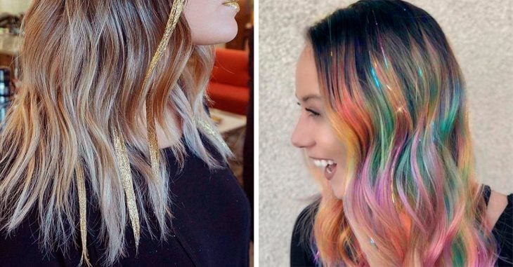 Glitterage, la nueva tendencia que hará brillar tu cabello