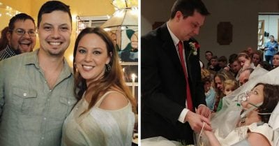Mujer con cáncer en fase terminal se casa con el amor de su vida horas antes de morir