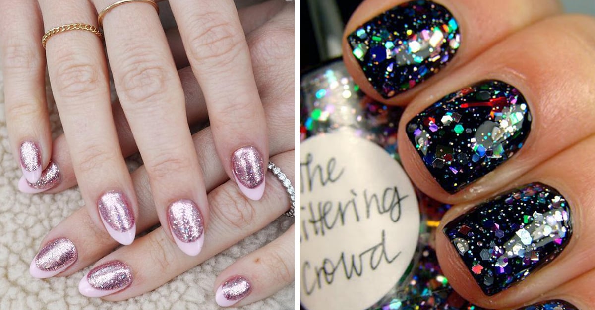 20 Uñas con glitter para brillar en todas las fiestas