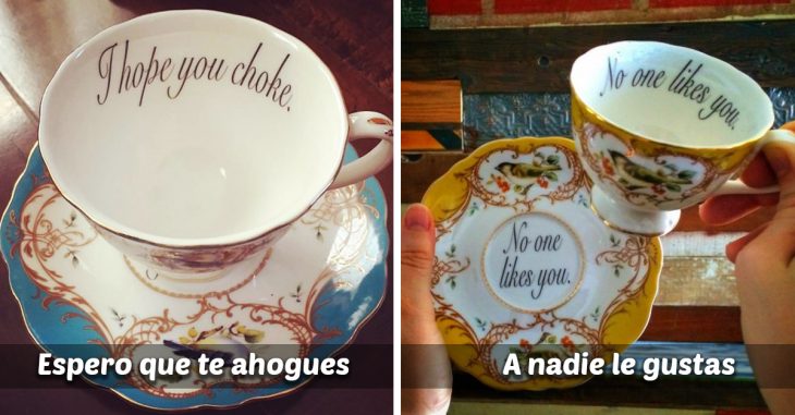 Delicados pero ofensivos diseños de taza para insultar a tus invitados; no dejaras de reir