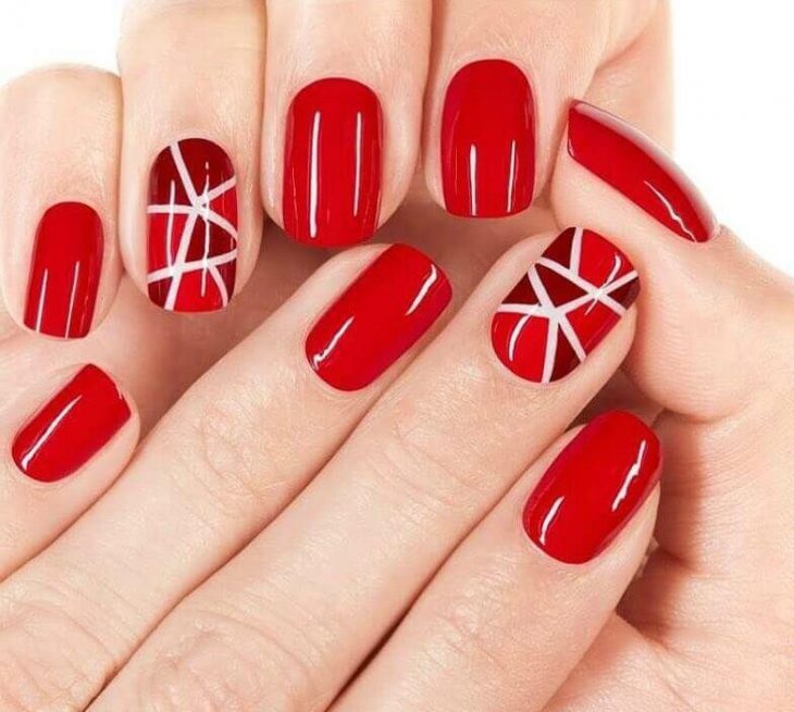 uñas san valentin