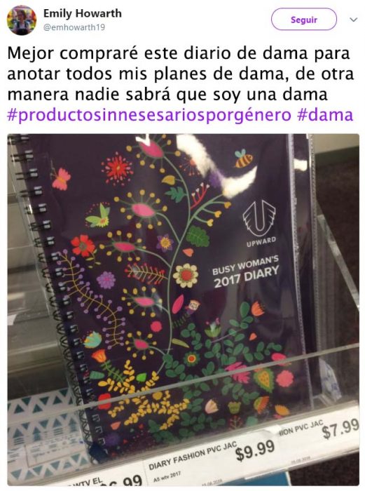 Productos innesesarios por genero