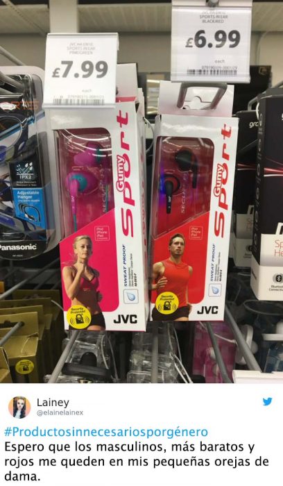 Productos innesesarios por genero