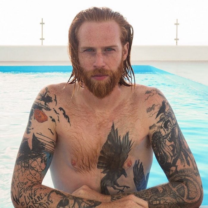 Gwilym Pugh chico pelirrojo guapo