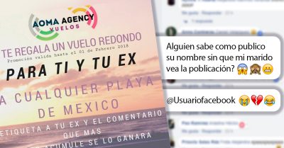 Agencia sorteó viaje todo pagado a quien se atreviera a etiquetar a su ex