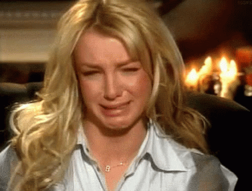 Britney Spears llorando