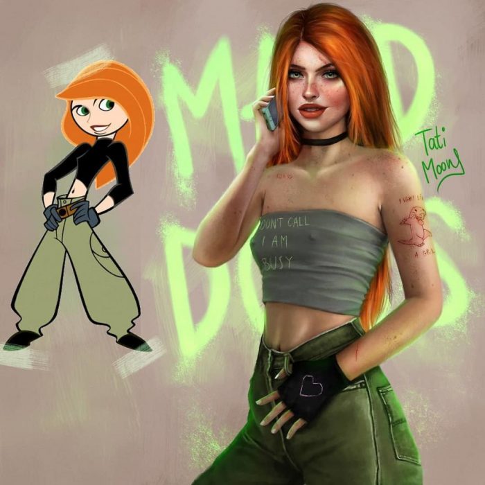 dibujo de Kim Possible