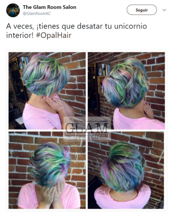 Comentarios en Twitter sobre la nueva tendencia de cabello opal que domina el 2018