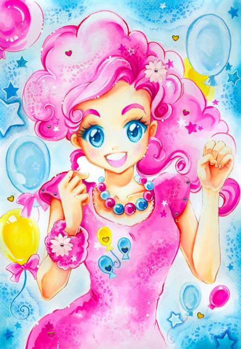 Caricatura de My little pony humanizada 