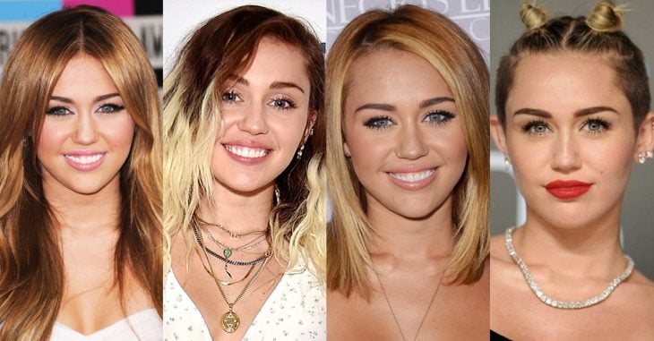 15 Fotos que de demuestran la evolución del cabello de Miley Cyrus