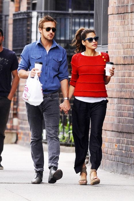 Eva mendez paseando junto a Ryan Gosling 