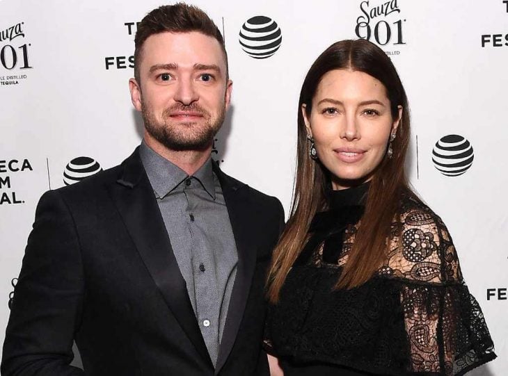 Justin Timberlake junto a su esposa jessica biel 