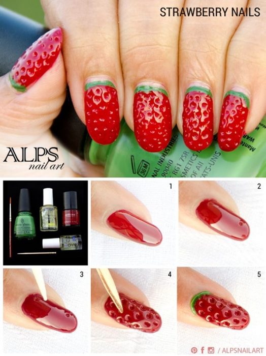 uñas de sandia