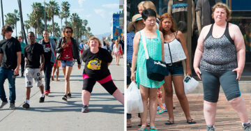 Fotógrafa retrata las reacciones ante la obesidad; las miradas de juicio son delatadoras