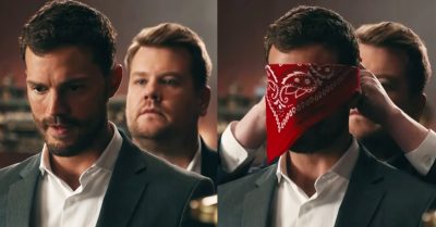 Jamie Dornan se convierte en la ‘Anastasia’ de James Corden ¡y no podemos con la risa!