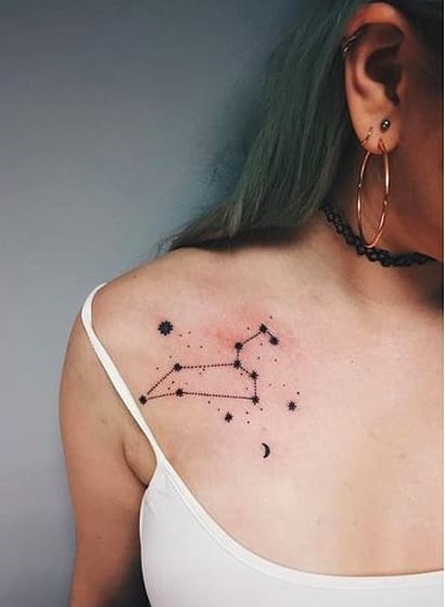 Tatuajes inspirados en constelaciones