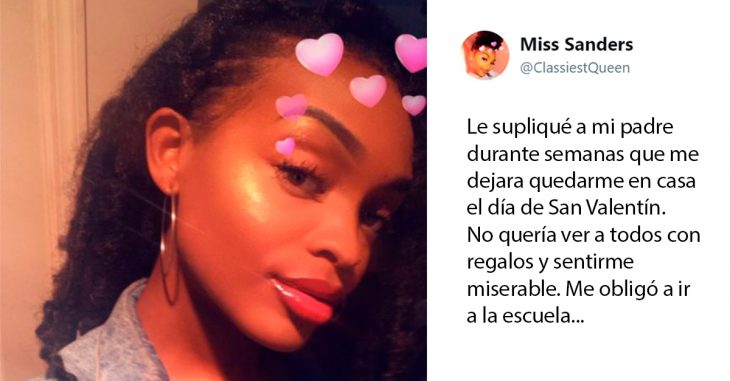 Papá obliga a su hija a ir a la escuela en San Valentín por una fuerte razón