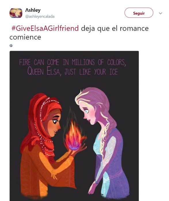 Comentarios en Twitter sobre la posibilidad de que Elsa de Frozen tenga novia 