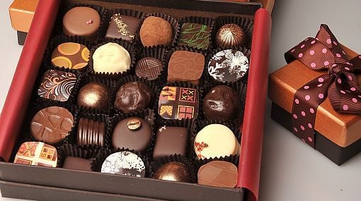 Caja con chocolates