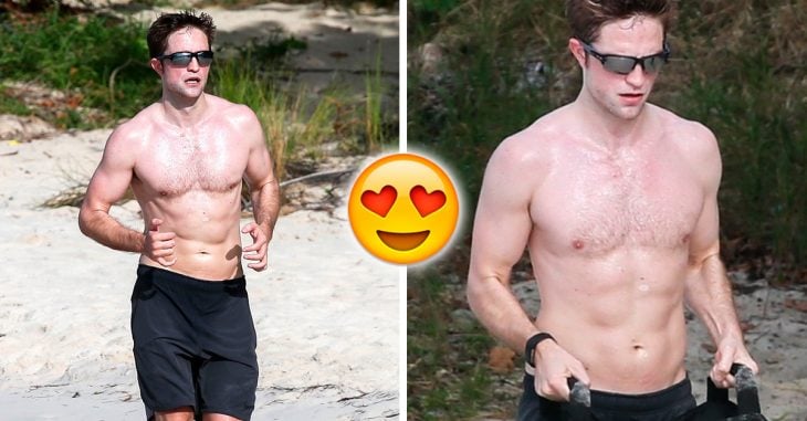 Robert Pattinson muestra su abdomen de infarto mientras disfruta unas vacaciones en la playa