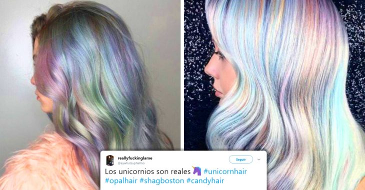 Cabello opal arcoíris, la tendencia que está obsesionando a las mujeres en Twitter