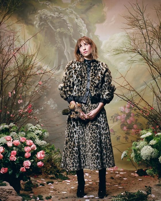 gia coppola posando para Rodarte