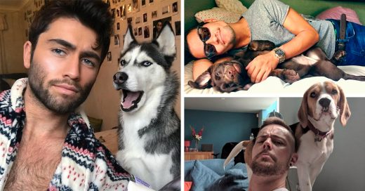 15 Chicos que se ven demasiado adorables junto a sus mascotas